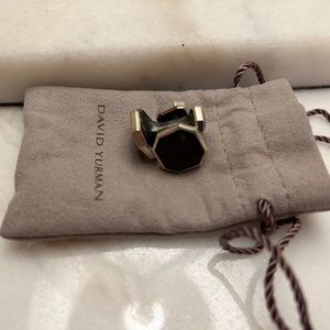 Forged Carbon Silver Cufflinks